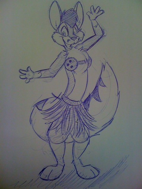 kendall hula sketch