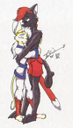 ts-Sonic Sirkain and Tan Efray hug